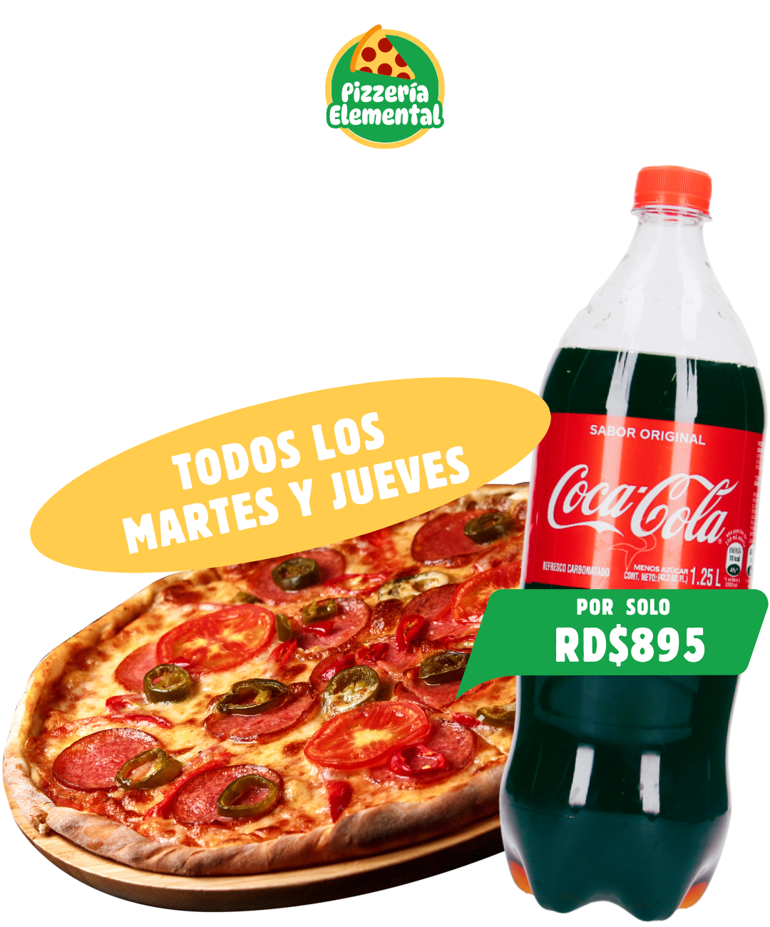 Pizza + Coca-Cola